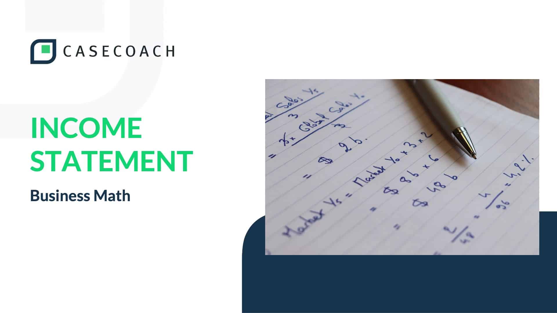 Income statement class