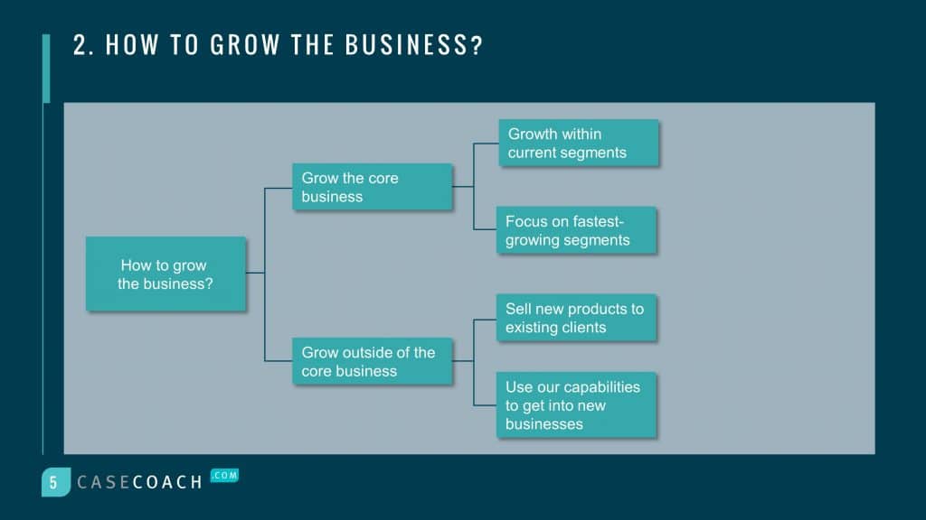 Two main ways to grow a business example